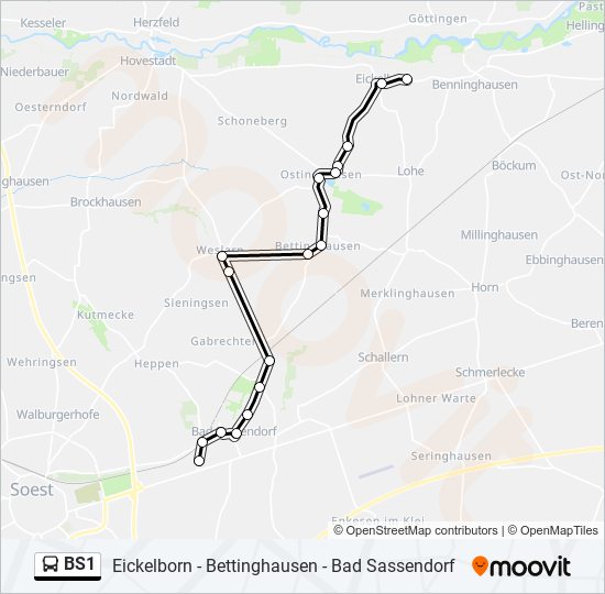 bs1 Route Fahrpläne Haltestellen Karten Bad Sassendorf Aktualisiert