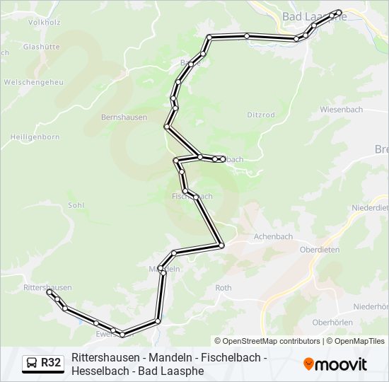 R Route Schedules Stops Maps Rittershausen Ortsmitte Updated