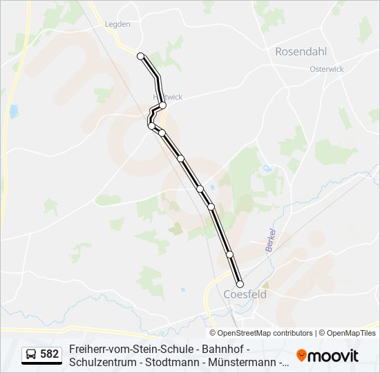 582 Route Schedules Stops Maps Legden Hermannshöhe Updated