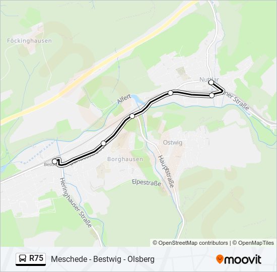 R Route Schedules Stops Maps Bestwig Bahnhof Updated