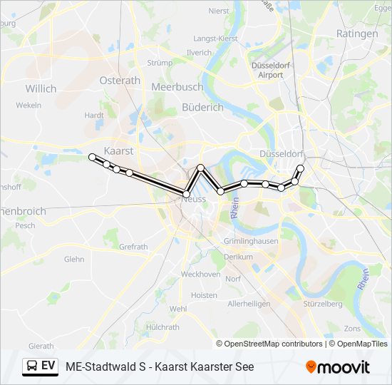 ev Route Schedules Stops Maps Düsseldorf Hbf Updated