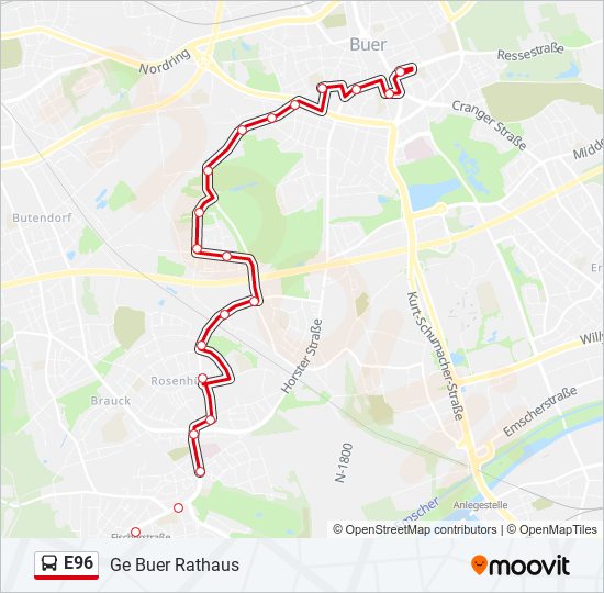 E Route Schedules Stops Maps Ge Buer Rathaus Updated