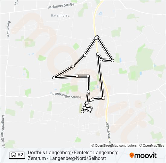 B Route Schedules Stops Maps Langenberg Kr Gt Edeka Center