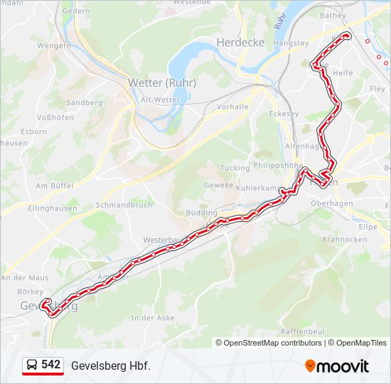 Route Fahrpl Ne Haltestellen Karten Gevelsberg Hbf