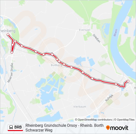 Brb Route Schedules Stops Maps Rheinberg Rathaus Updated