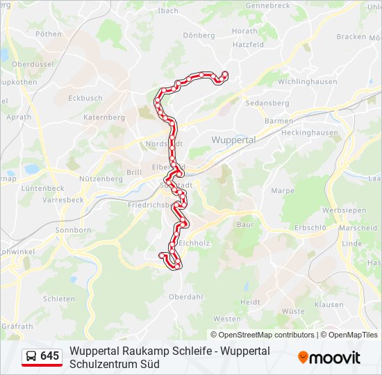 Route Schedules Stops Maps Wuppertal Schulzentrum S D Updated