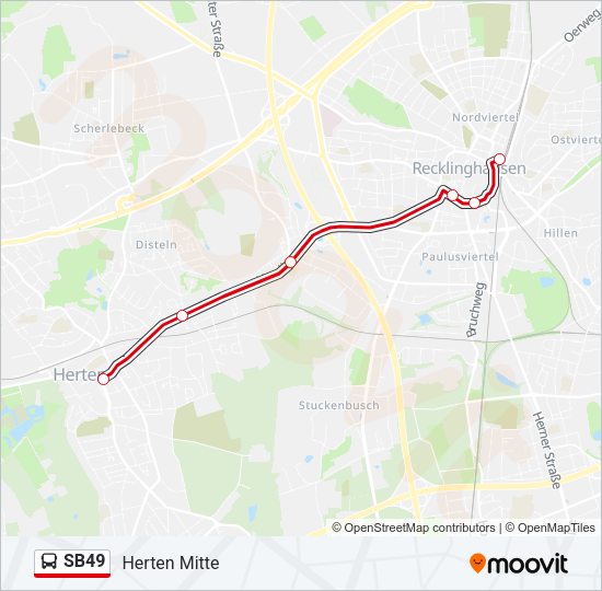 Sb Route Fahrpl Ne Haltestellen Karten Herten Mitte Aktualisiert