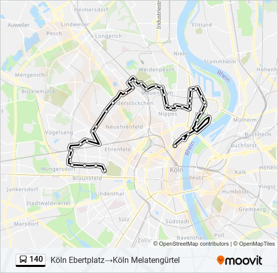 Route Fahrpl Ne Haltestellen Karten K Ln Ebertplatzk Ln