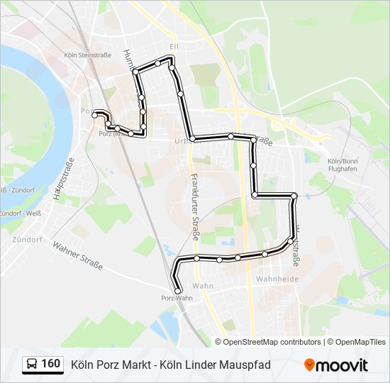 Route Fahrpl Ne Haltestellen Karten K Ln Wahn S Bahnk Ln