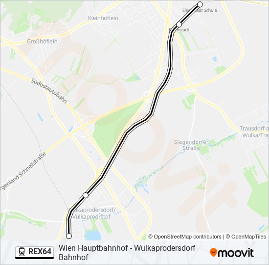 Rex64 Route Schedules Stops Maps Eisenstadt Schule Updated