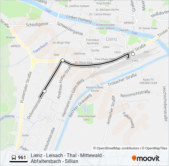 Route Schedules Stops Maps Lienz Schulzentrum S D Updated