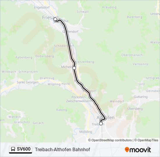 Sv Route Schedules Stops Maps Treibach Althofen Bahnhof Updated