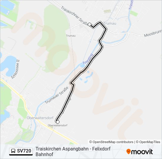 sv720 Route Fahrpläne Haltestellen Karten Oberwaltersdorf Bahnhof