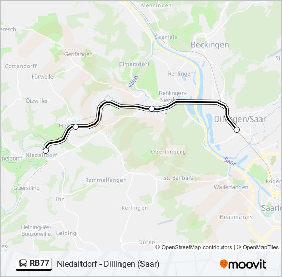 Rb Route Fahrpl Ne Haltestellen Karten Niedaltdorf Aktualisiert