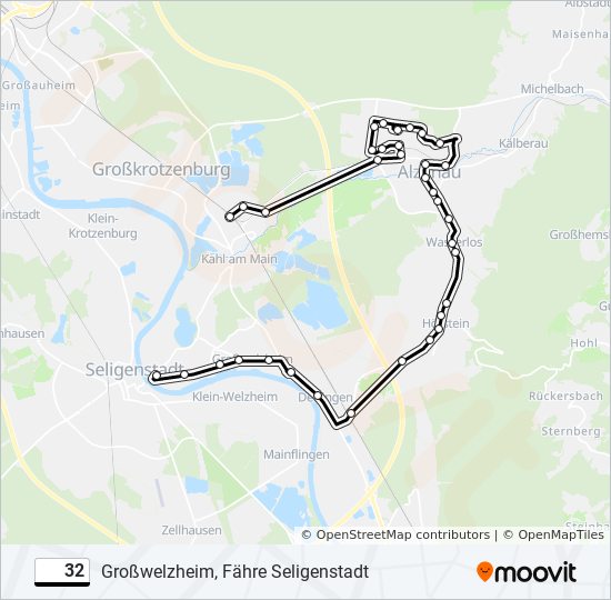 32 Route Fahrpläne Haltestellen Karten Großwelzheim Fähre