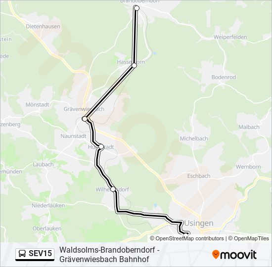 Sev Route Fahrpl Ne Haltestellen Karten Usingen Bahnhof