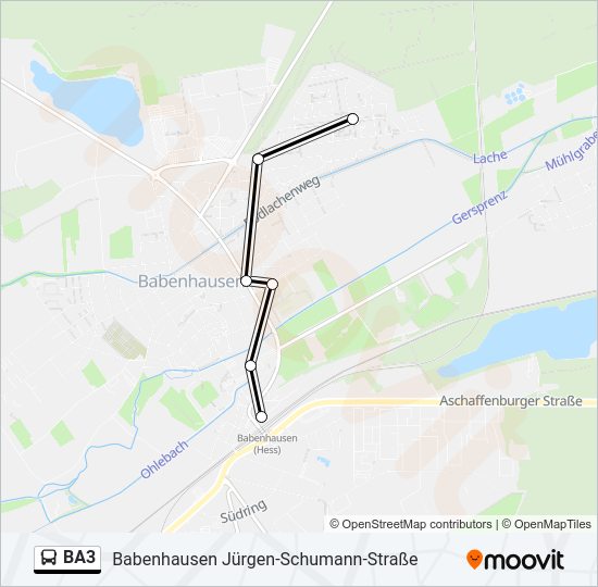 Ba Route Schedules Stops Maps Babenhausen J Rgen Schumann Stra E