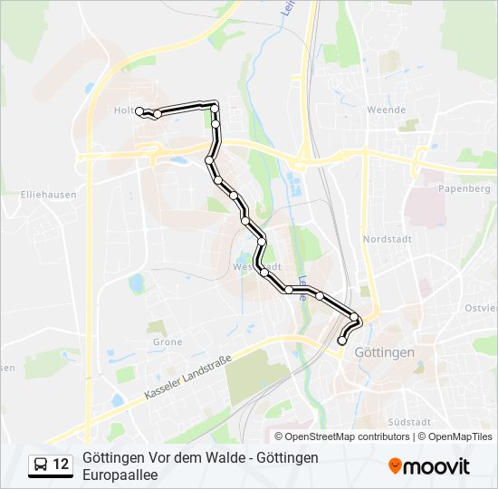 12 Route Fahrpläne Haltestellen Karten Bahnhof Aktualisiert