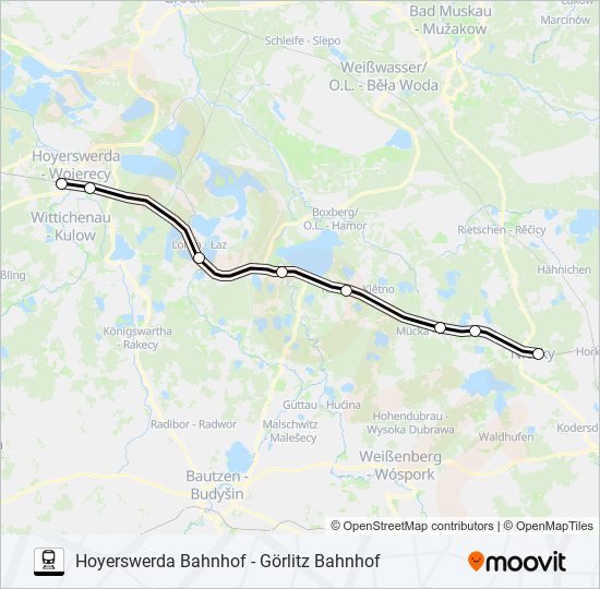 Rb64 Route Schedules Stops Maps Hoyerswerda Bahnhof Updated