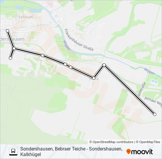 1 Route Schedules Stops Maps Sondershausen Zob Updated