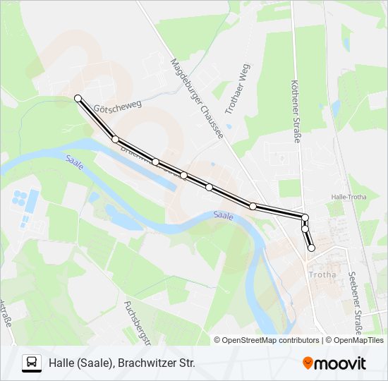 Route Schedules Stops Maps Halle Saale Brachwitzer Str