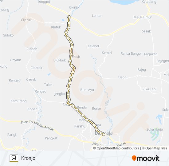 Rute E Balaraja Kronjo Jadwal Pemberhentian Peta Kronjo