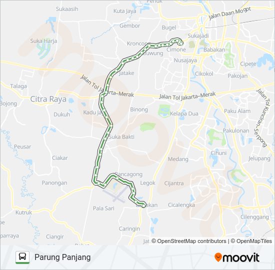 Rute A Terminal Cimone Parung Panjang Jadwal Pemberhentian Peta