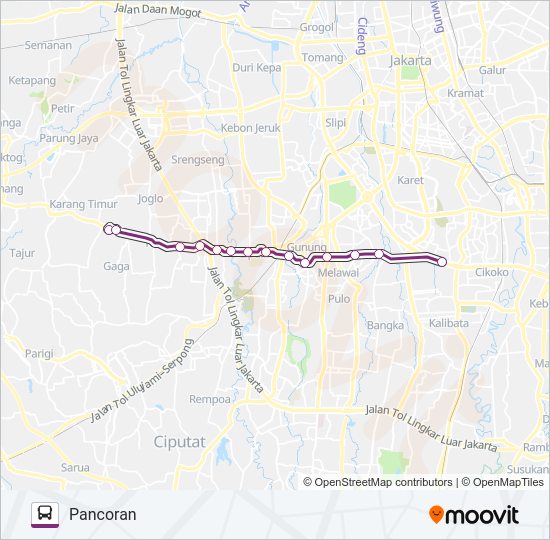 Rute 13b Jadwal Pemberhentian Peta Pancoran Diperbarui