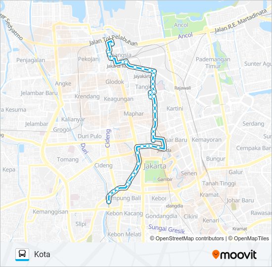 Rute Jak Jadwal Pemberhentian Peta Kota Diperbarui