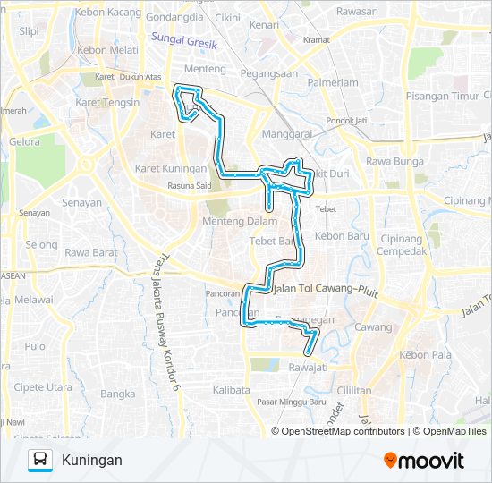 Rute Jak18 Jadwal Pemberhentian Peta Kuningan Diperbarui