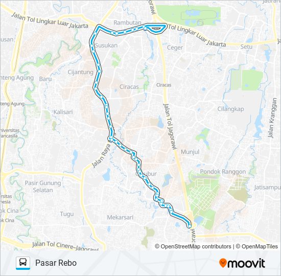 Rute Jak28 Jadwal Pemberhentian Peta Pasar Rebo Diperbarui