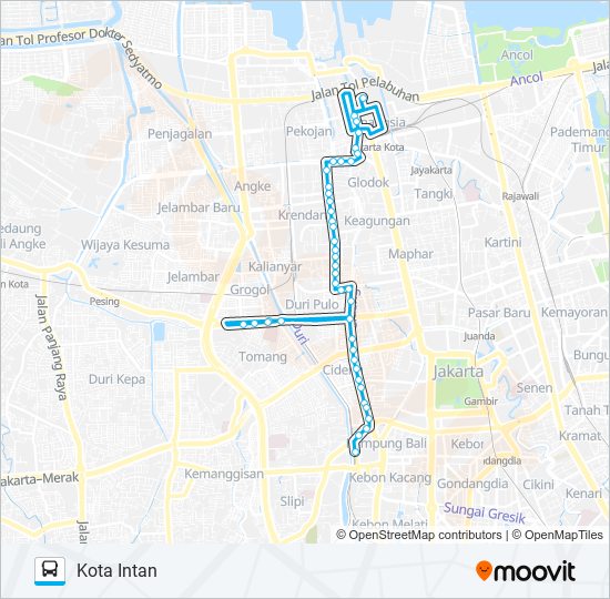 Rute Jak Jadwal Pemberhentian Peta Kota Intan Diperbarui