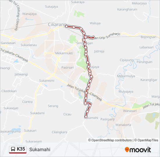 Rute K35 Jadwal Pemberhentian Peta Sukamahi Diperbarui