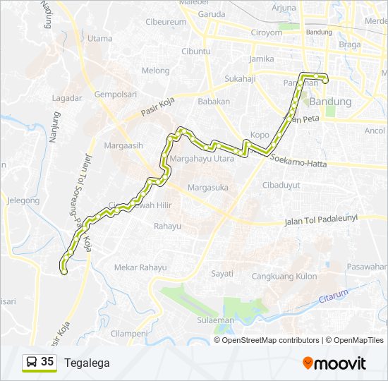 Rute 35 Jadwal Pemberhentian Peta Tegalega Diperbarui