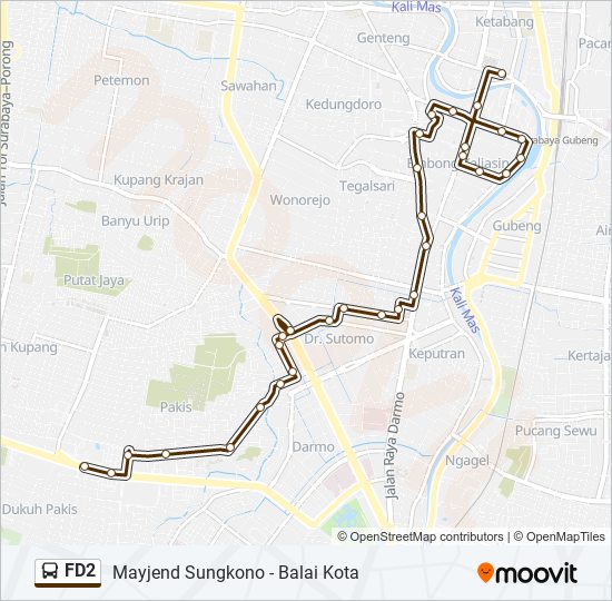 Rute Fd2 Jadwal Pemberhentian Peta Balai Kota Diperbarui