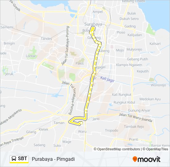 Rute Sbt Jadwal Pemberhentian Peta Purabaya Diperbarui