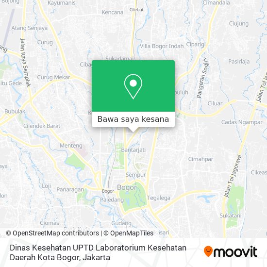 Cara Ke Dinas Kesehatan UPTD Laboratorium Kesehatan Daerah Kota Bogor