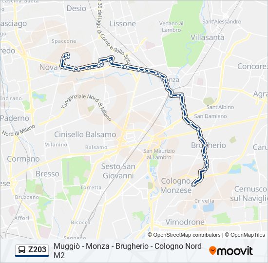 Linea Z Orari Fermate E Mappe Cologno M Aggiornato