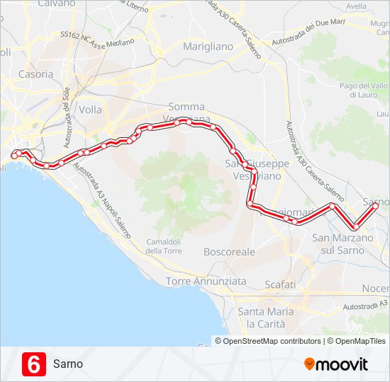 Linea L6 Orari Fermate E Mappe Sarno Aggiornato