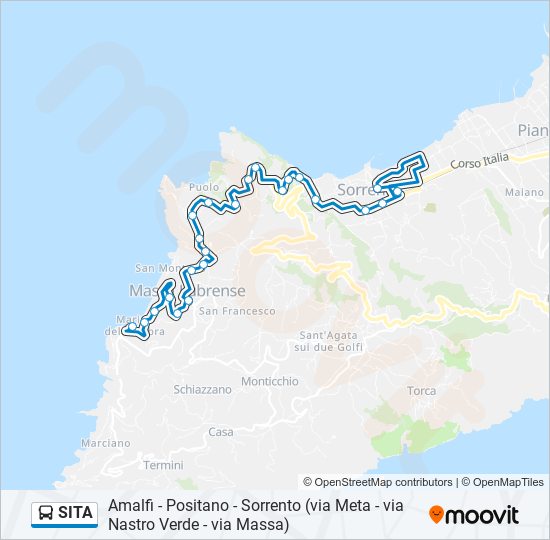 Sita Route Schedules Stops Maps Marina Lobra Massa Sorrento Updated