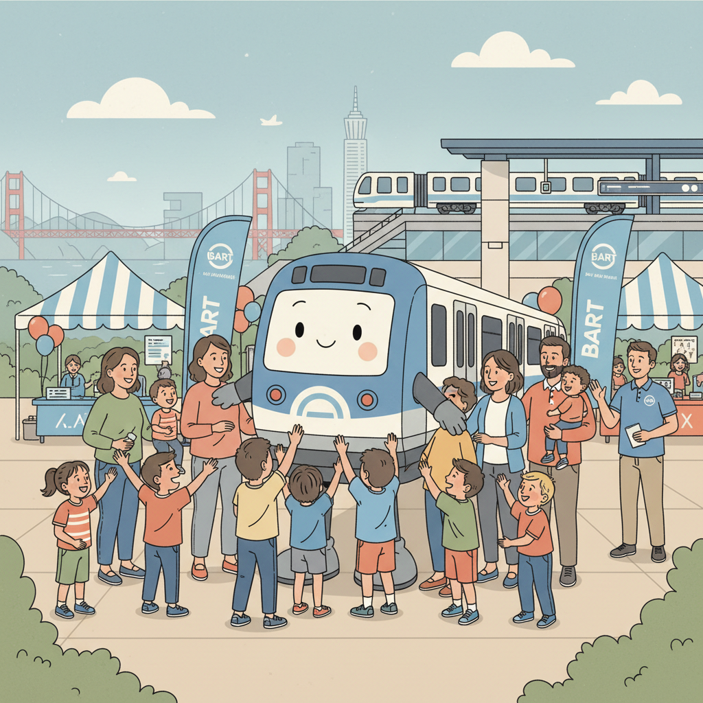 BART's Mascot Brings Transit Closer to Bay Area Communities