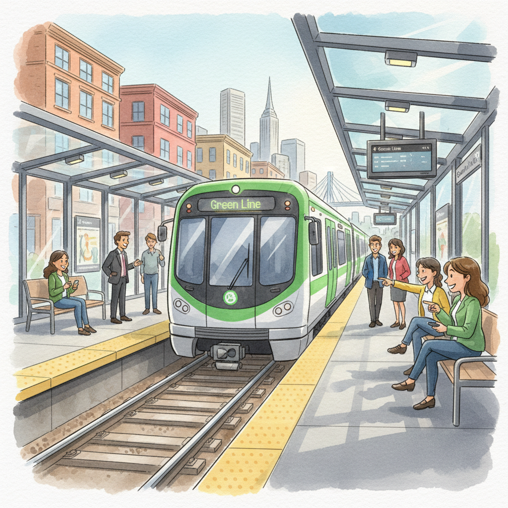 Boston Green Line Switch Fixed After Brief Delay