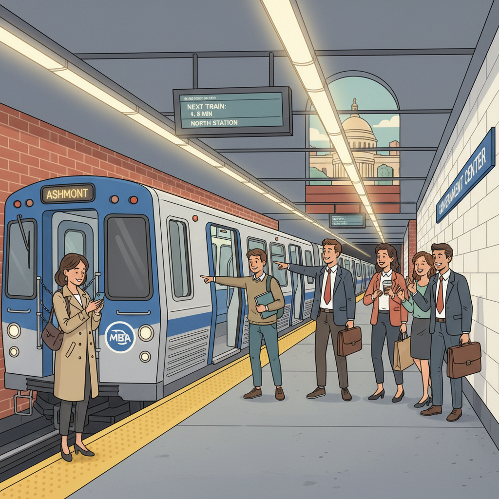 Boston MBTA Quickly Resolves Train Issue at Government Center