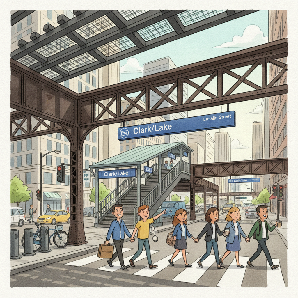 Chicago CTA Works to Restore Clark/Lake Access