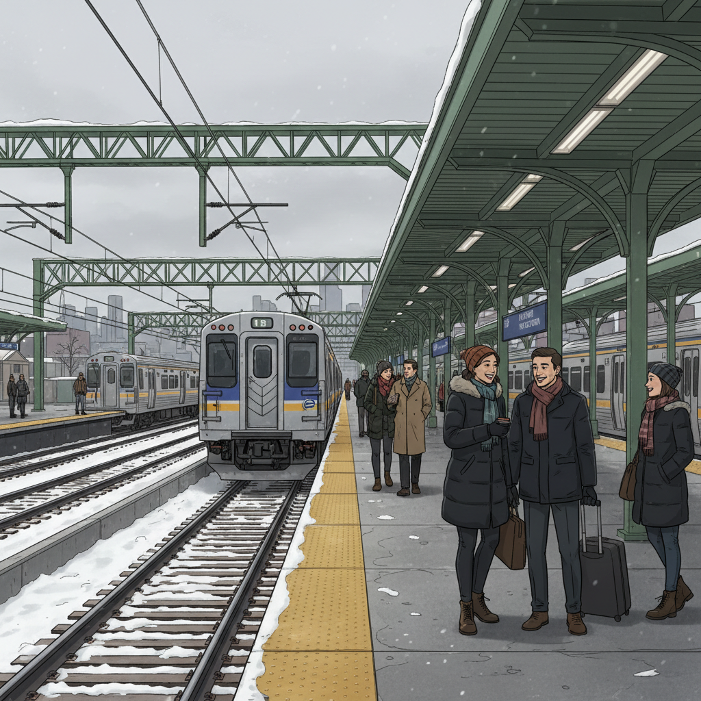 NYC LIRR Keeps Service Running Despite Storm