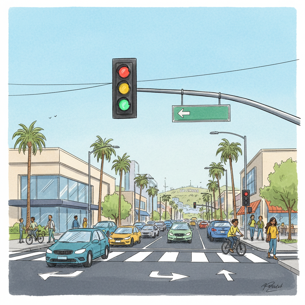 LA Adds Left-Turn Signal to Improve Safety