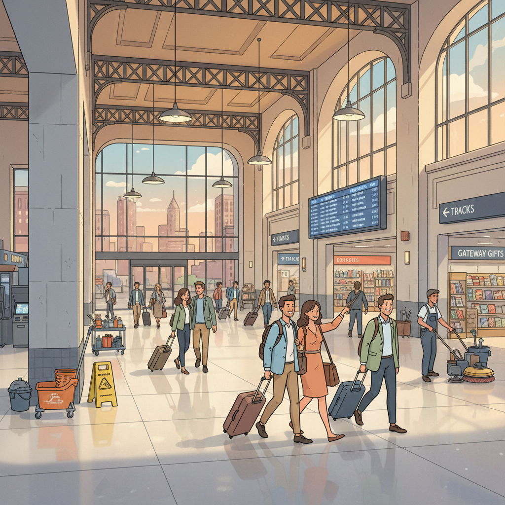 Newark Penn Station Adapts With Nightly Cleaning