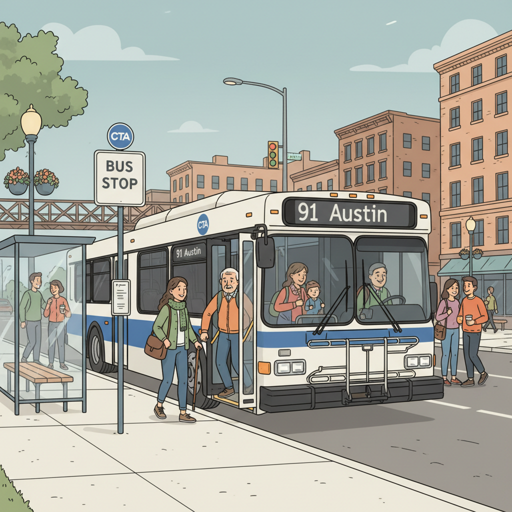 Chicago Route 91 Reroute — Riders Adapt With Real-Time Tools