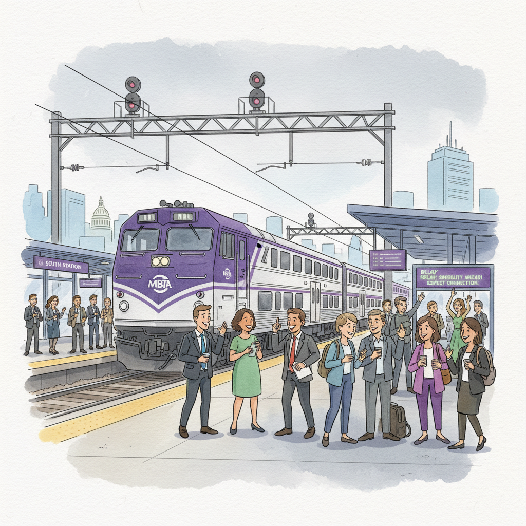 Boston MBTA Works to Restore Service After Power Issue