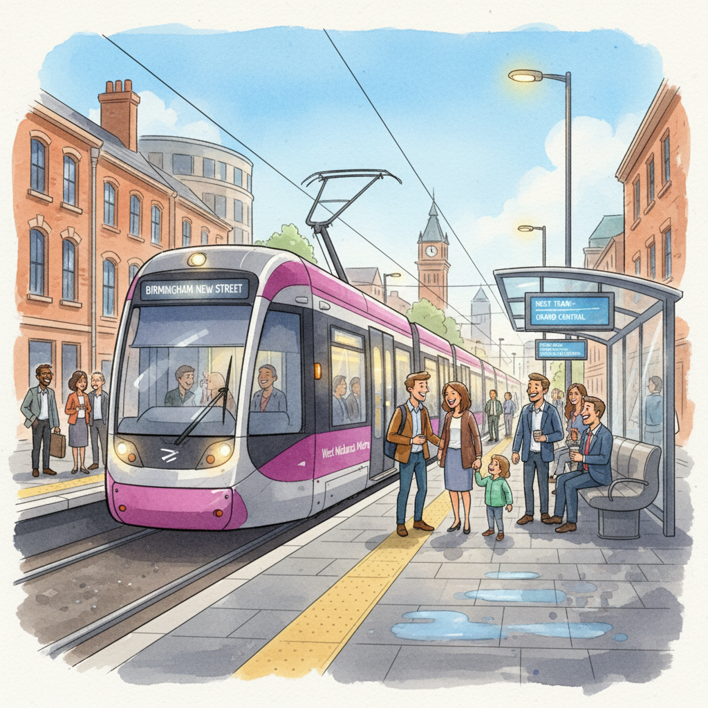 West Midlands Tram Adapts Service During Incident